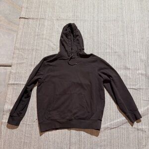 H&M Men's Regular Fit Hoodie Size L In Dark Brown